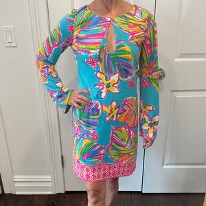 LILY PULITZER Vibrant Floral Long Sleeve Dress